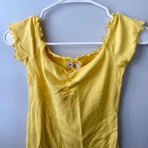 Cropped off the shoulder top